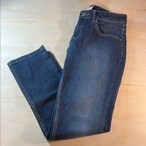 SO Women's Straight Leg Jeans - Dark Blue
